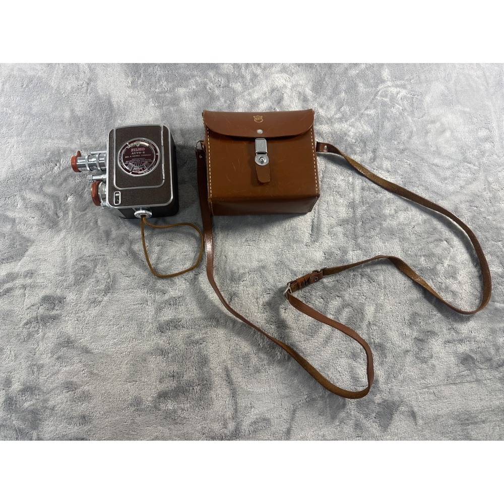 Vintage Bell & Howell Filmo Auto-8 Movie Camera 8mm Magazine with Case (tested)